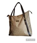 Tommy Hilfiger Signature Shopper Handbag Bag Khaki & Brown