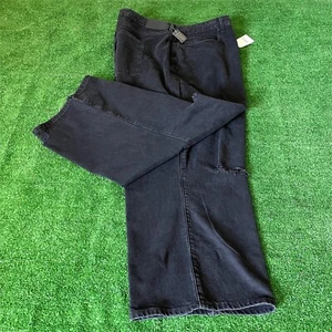 a.n.a highest-rise Vintage Straight Leg Distressed Black Jeans Plus Size 30W NEW - Picture 1 of 18