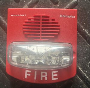 Simplex TrueAlert 4903-9426 Fire Alarm Horn Strobe 24 Volt Wall Mount Red 4903