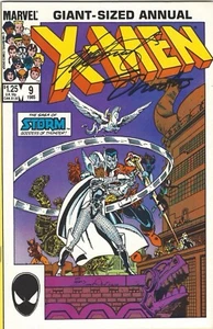 X-Men Annual #9 1985 Signed Chris Claremont & Jim Shooter | Marvel Giant-Sized - Picture 1 of 2