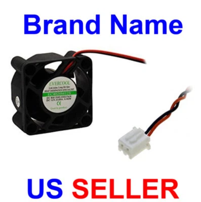 EverCool 4020 EC4020M12S 12V Cooling Fan 2-Pin Plug (40 x 40 x 20 mm) - Image 1 of 3