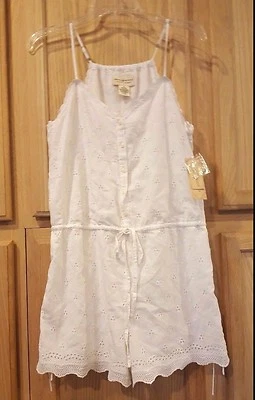 Mameluco Denim Supply Ralph Lauren blanco con ojales con encaje - $125 Foto 1 de 2