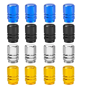4pcs Aluminum Car Tire Valve Caps Tyre Valve Stem Cover Air Dust Wheel Rim Cap - Picture 1 of 16