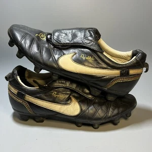 Nike Ronaldinho R10 FG Negro/Dorado Botines Hombre US 9 | 315362-027 - Imagen 1 de 13