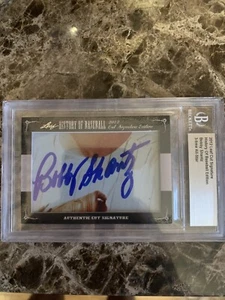 Bobby Shantz 2012 Leaf History Of Baseball *Cut Signature** Bgs Slab - Picture 1 of 3