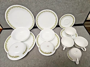 Corelle SPRING BLOSSOM CRAZY DAISY 24 Piece Service for 4 Excellent Cndn See Pix - Picture 1 of 24