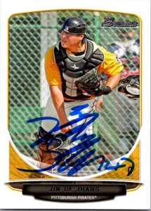 2013 Bowman #BP23 Jin-De Jhang Prospects In-Person Auto! - Picture 1 of 2