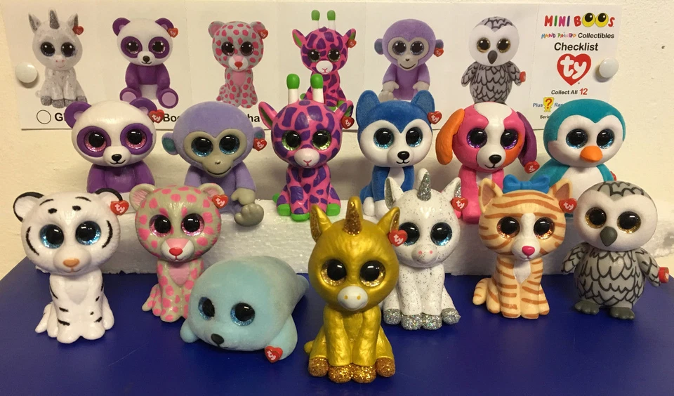 W-F-L TY Mini Boos Serie 2  Sammelfiguren  5 cm Glubschis Auswahl handbemalt - Bild 1 von 1