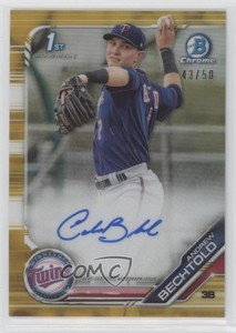 2019 Bowman Chrome Prospect Gold Refractor /50 Andrew Bechtold #CPA-ABE Auto