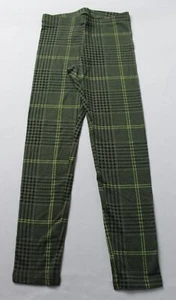 Old Navy Girl's Full-Length Plaid Printed Leggings CA4 Green Medium NWT - Picture 1 of 4