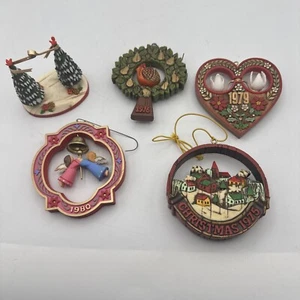 4 Hallmark Vintage Collection Twirl About Motion Christmas Ornament Lot 70s 80s - Picture 1 of 6