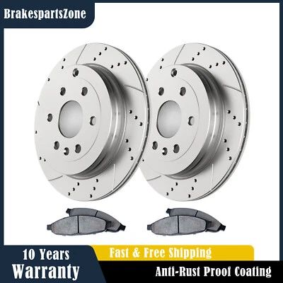 Pastilhas de rotores de freio traseiras adequadas para freios GMC Acadia Saturn Outlook Buick Enclave - Imagem 1 de 4