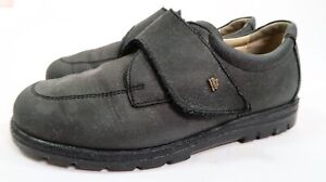 Finn Comfort Suede Adjustable Strap Oxford Shoes Women's US 5 1/2 Dark Navy 