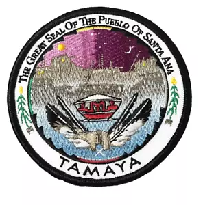 THE GREAT SEAL OF THE PUEBLO OF SANTA ANA-TAMAYA NEW MEXICO PATCH (NC1) - Picture 1 of 2