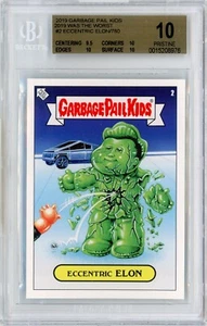 2019 GPK 2019 WAS THE WORST #2 - ECCENTRIC ELON - BGS PRISTINE 10 - PR ONLY 780! - Picture 1 of 2