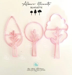 Ausstechformen Baum für Zuckerpaste Silhouette 10/12/14cm - Bild 1 von 1