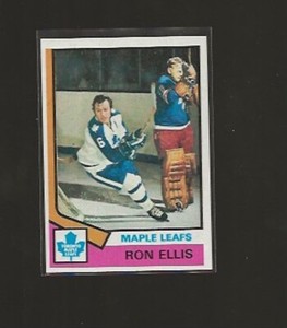 1974-75 TOPPS RON ELLIS #12 EX+-NRMT HIGHER GRADE