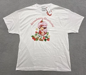 Wild Brain Strawberry Shortcake Men’s Size XXL White Graphic Print T Shirt NWT - Picture 1 of 15