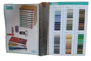 CATALOGO HILOS - CARTA DE COLORES TUBOS COMETA HILATURAS FABRA COATS - Picture 1 of 4