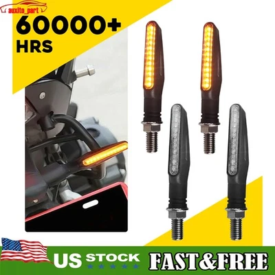 For Suzuki DRZ400s DRZ400sm LED Motorcycle Turn Blinker Signals Lights Amber V Foto 1 de 4