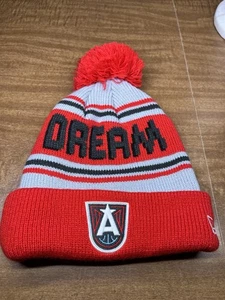 New Era Atlanta Dream Pom Beanie Logo Winter Hat WNBA One Size Unisex - Picture 1 of 3