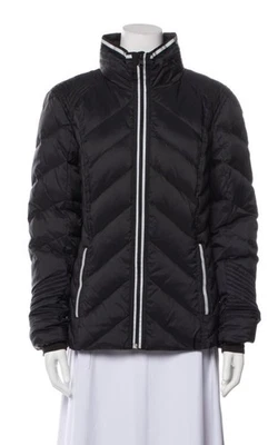 BLANC NOIR LUXURY SPORT DOWN ZIP JACKET COAT Black Extra Large - Image 1 of 3