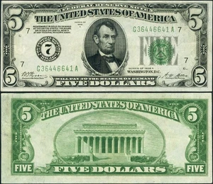 FR. 1951 G $5 1928-A Federal Reserve Note Chicago G-A Block XF - Picture 1 of 3