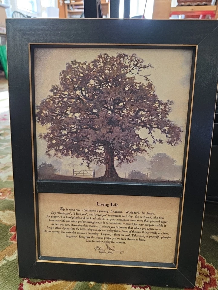 14x10 LIVING LIFE IMPRESIÓN COLGANTE DE PARED IMAGEN DEBE LEERSE!! Foto 1 de 4