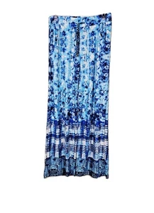 Sandiva Tropical Beach Wide Leg Palazzo Pants Size Medium - Picture 1 of 6