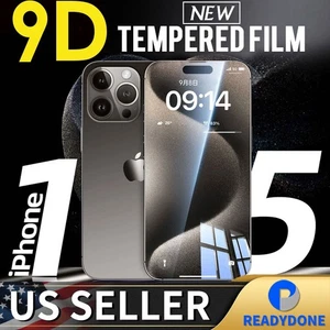 US 9D für iPhone 15 Pro Max Hartglas Displayschutzfolie - Bild 1 von 9