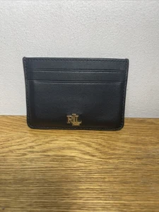 Ralph Lauren Kartenetui schwarz Vollnarbenleder - Bild 1 von 11