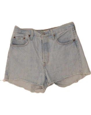 LEVI'S Womens 501 Denim Shorts W29 Medium Blue Cotton DU14 - Image 1 of 4