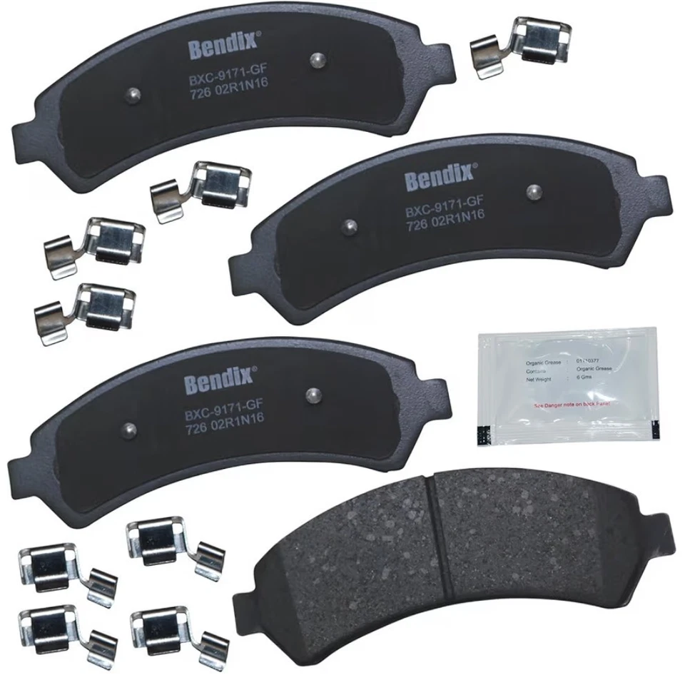 Pastillas de freno delanteras de cerámica Bendix CFC726 Chevy S10 Blazer GMC Jimmy Sonoma 97-2005 Foto 1 de 4