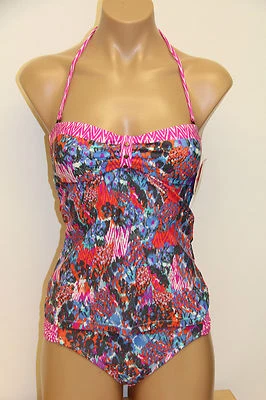 NWT Island Soul Swimsuit Bikini 2pc set Tankini Sz S BERY - Image 1 of 4