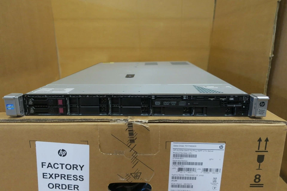 HP ProLiant DL320e GEN8 675598-B21 Quad Core Xeon E3-1240v2 8GB 1U Rack Server - Image 1 of 4