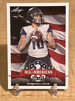 2020 Leaf Draft All-American RC Jordan Love #71 Utah State/Green Bay Packers - Image 1 of 2