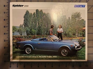 1978 Fiat Spider 2000 Brochure Sheet - Picture 1 of 1