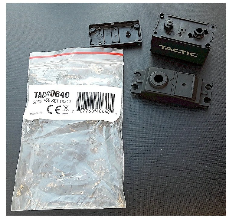 1x Vintage RC Radio TACTIC Tactic Servo Case Set TSX40 Servo Old Stock New  - Image 1 of 1