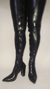 Promotion ! Stiefel latex gummi schwarz rot 40-47 Fetisch Domina sexy Polen - Bild 1 von 4