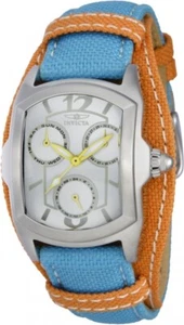 Inivicta 12272 Women’s Lupah Silver Dial Blue & Orange Band Coture Dress Watch - Picture 1 of 3