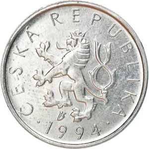 [#219569] Coin, Czech Republic, 10 Haleru, 1994, MS, Aluminum, KM:6 - Picture 1 of 2