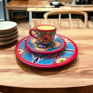 Colorful Talavera Dinnerware Set | Handcrafted Mexican Plates - Picture 1 of 6