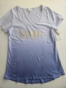 LuLaRoe Sleepshirt Tunic Womens Small Purple Gold Relaxed Graphic Casual Tee - Picture 1 of 7