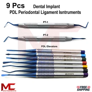 Dental Implant Surgical Root Elevators Tooth Extracting Periotome Ligament PDL - Picture 1 of 11