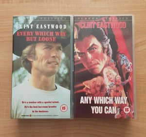 Any Which Way But Loose and Any Which Way You Can - PAL VHS - Clint Eastwood - Picture 1 of 5