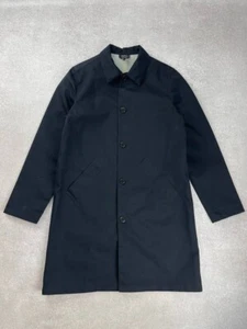 A.P.C. Raincoat Dark Blue Trench Jacket Dark Blue Men's Size M - Picture 1 of 17