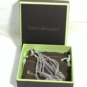NEW Ross Simons Italian Silver Mesh Bracelet Multi Strand Italy 2205 AR 7.5" BOX - Picture 1 of 12