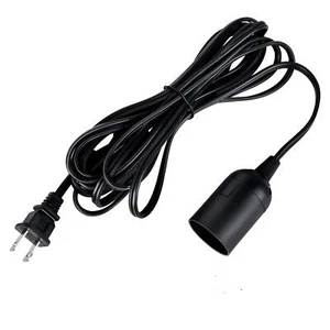 Cable de cable de lámpara colgante de extensión de 360 W 20 pies negro - Imagen 1 de 8