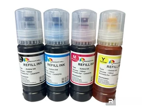 4x100ml Jadalny atrament do butelek atramentu Epson 522 502 EcoTank ET-2720 ET-4700 - Zdjęcie 1 z 2