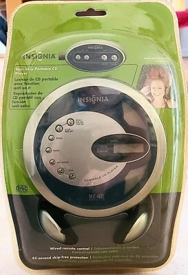REPRODUCTOR DE MÚSICA DISCO CD PORTÁTIL INSIGNIA Nuevo Paquete Burbuja Sellado de Fábrica. Foto 1 de 4